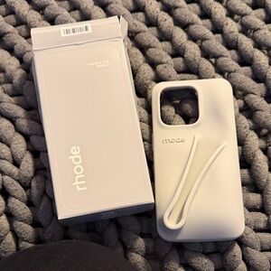 RHODE Sleek Silver Phone Case